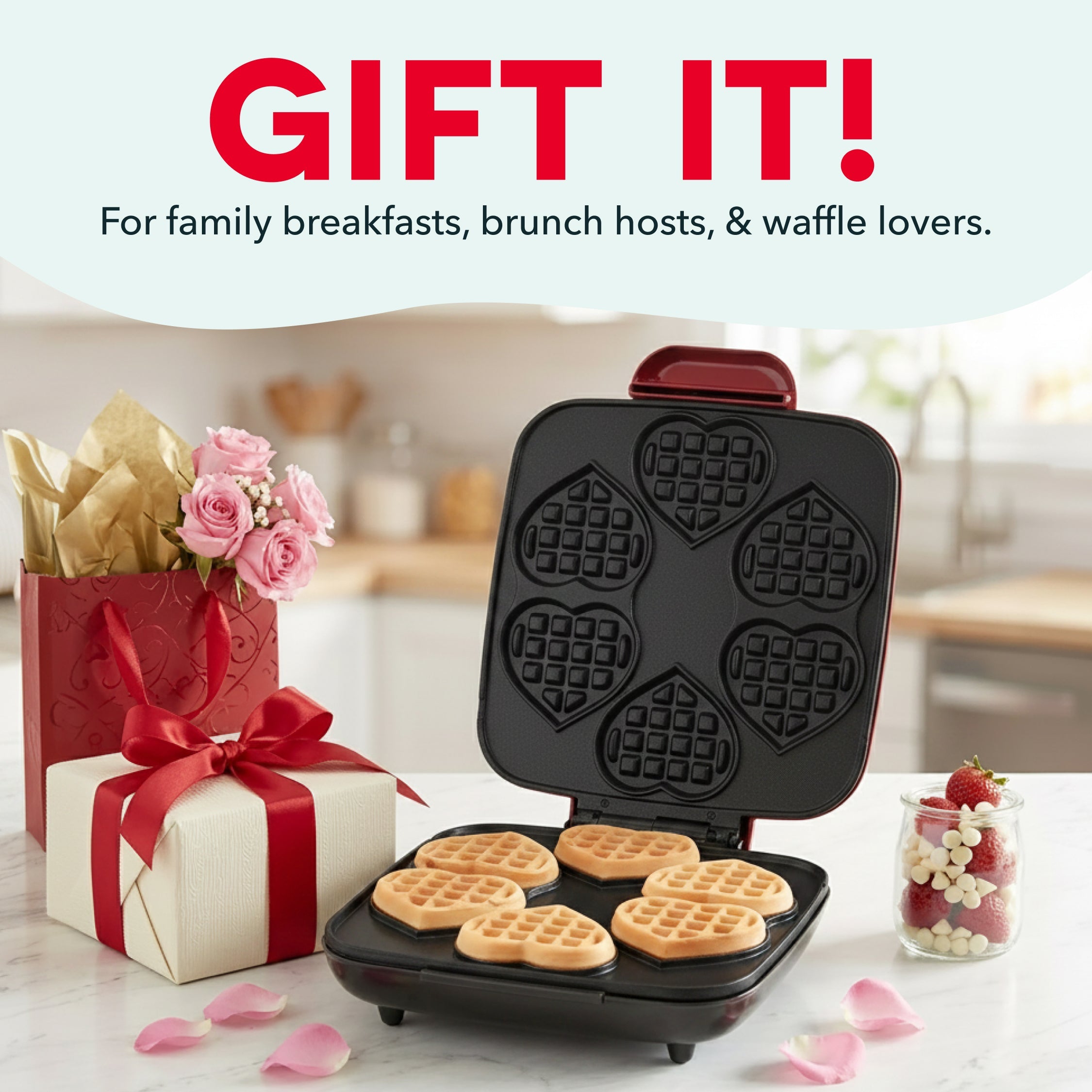 Multi Mini Heart Waffle Maker